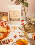 Spicy Love Herba tea rooibos, ginger, cardamom, rose, damiana