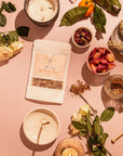 Spicy Love Herba tea rooibos, ginger, cardamom, rose, damiana. Heart-opening, valentine's day.